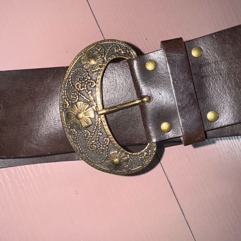 New Look Made in Italy Brown Faux Leather Belt